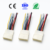 Conjunto de Cableado Personalizado con Carcasa de Plástico Blanca, Conector de Cobre Estañado, Cables Codificados por Color, Arnés de Cableado