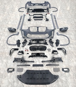 Kit de Carrocería Estilo LCI <span class=keywords><strong>2022</strong></span> para BMW <span class=keywords><strong>X4</strong></span> G02 2018-2021, Actualización al Estilo X3M X4M F98, Parachoques Delantero y Trasero con Conjunto de Faros LED - Product Image 2