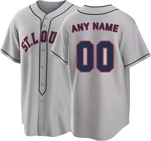 Tontons Usine Personnalisé En Gros Blanc Baseball Jersey Transfert De Chaleur Imprimé Maille Respirant Mode Baseball Chemise Cousue - Product Image 2