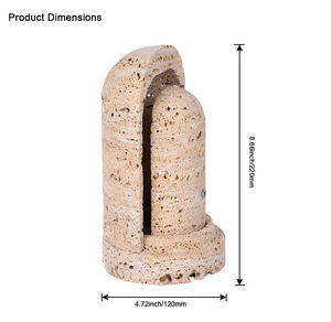 Abat-jour de table LED personnalisé en céramique marbrée multicolore de forme cylindrique, moderne, éco-responsable, directement de l'usine, pour salon - Product Image 6