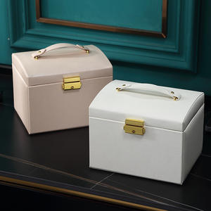 Petit livre rouge même Style lumière luxe multicouche boîte <span class=keywords><strong>à</strong></span> <span class=keywords><strong>bijoux</strong></span> fille cadeau bague boucles d'oreilles collier grande capacité - Product Image 5