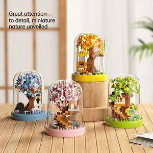 Bloques de Construcción para Niños, Juguetes Educativos, Adornos de Juego Modernos, Bloques de Construcción de Casa del Árbol de Sakura para las Cuatro Estaciones - Product Image 4
