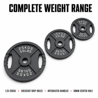 Disques de poids en fonte à double poignée, 1,25 kg à 25 kg, marquage KGLB, disques de poids en fer à deux trous pour la salle de sport
