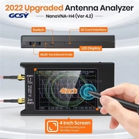 NanoVNA-H4 2025, analyseur de réseau vectoriel mis à jour, 4 pouces, 10 kHz-1,5 GHz, HF VHF UHF, analyseur d'antenne, version 4.3 avec emplacement pour carte SD