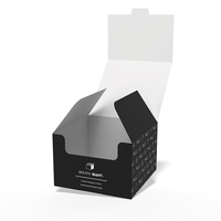 Boîte à gâteau en papier personnalisée avec grande ouverture frontale pour emballage de desserts, idéale pour petits cheesecakes basques et mini-cupcakes