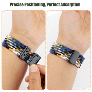 Correa magnética de 20 y 22mm para <span class=keywords><strong>Amazfit</strong></span> Active 3, 45mm, Active 2, 44mm, Max 48mm, pulsera de bucle trenzado para <span class=keywords><strong>Amazfit</strong></span> BALANCE 2 Bip <span class=keywords><strong>6</strong></span> <span class=keywords><strong>GTR</strong></span>/GTS - Product Image 5