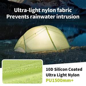 Tente de randonnée personnalisée Earthtree pour 2 personnes, ultralégère, imperméable, pour le camping en plein air, portable, légère, abri solaire - Product Image 3