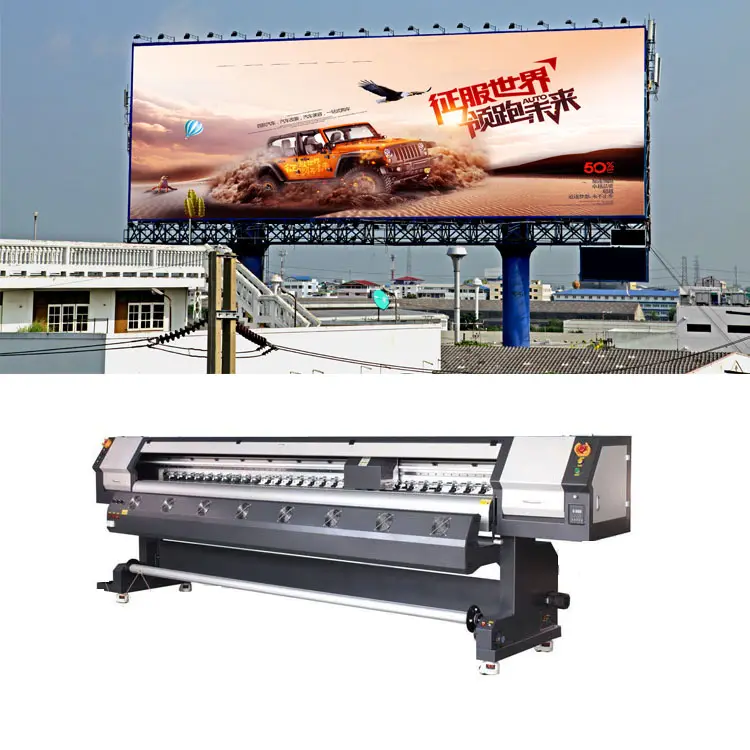 BOSSRON-impresora WT-3304L de inyección de tinta de gran formato, máquina de impresión de banner flexible, 120 m2/h, konica KM- 512I/30PL
