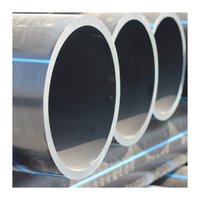 Tuyaux d'eau en polyéthylène haute densité (HDPE) DN800mm, tubes en plastique flexibles SDR11, usage industriel, haute pression, anti-corrosion