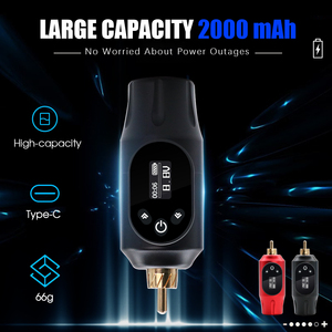 Kit de Máquina de Tatuar Inalámbrica con Velocidad Ajustable, Pluma Digital con 20 Agujas de Cartucho para Uso en Tatuajes PMU - Product Image 4