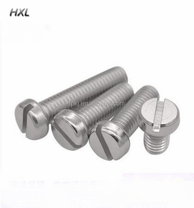 Tùy chỉnh din84 DIN 84 Brass/Titanium/Hợp kim nhôm/thép không gỉ dài trục một phần Chủ Đề rãnh đầu pho mát Vàng M1.4 vít - Product Image 4