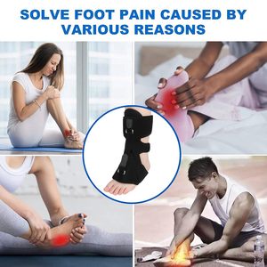 BBK Penyangga <span class=keywords><strong>Plantar</strong></span> Fasciitis Malam Hari yang Ditingkatkan Perlindungan Komprehensif 3 Tali yang Dapat Disesuaikan Bahan Nilon Bahan Utama Silikon - Product Image 5