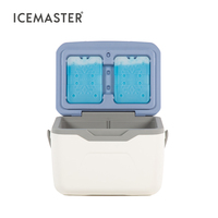 Glacière de transport IceMaster FUN 10,5 L avec poignée extérieure en PE, étanche, personnalisable, petite, blanche, pour camping en extérieur