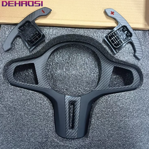 Cubiertas <span class=keywords><strong>de</strong></span> <span class=keywords><strong>Fibra</strong></span> <span class=keywords><strong>de</strong></span> <span class=keywords><strong>Carbono</strong></span> para <span class=keywords><strong>Volante</strong></span> para BMW Serie 1 2 3 4 5 6 7 8 G20 G22 G26 G42 i3 i4 M240i G80 G82 G87 F90 F95 F96 - Product Image 5