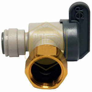 Valvola di intercettazione angolare 3/8 - 1/2 con filettatura in ottone BSP - Product Image 5