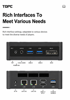 TOPC Factory AMD Ryzen AI 9 HX470 MCIO Radeon 890M LPDDR5 32G 2*2.5G LAN Edge Computing Machine Vision Digital Signage Nieuw
