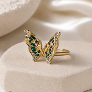 Anello a Farfalla Colorato per Donne, Gioiello da Dito alla Moda in Stile Europeo e Americano - Product Image 5