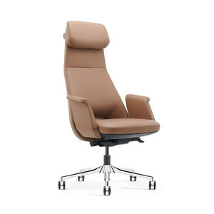 Chaise de bureau de direction en cuir de luxe, mobilier de bureau moderne ergonomique de haute qualité - Product Image 2