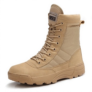 Chaussures de sécurité en stock direct usine, durables, avec tige en tissu imperméable ; Nouvelles bottes militaires - Product Image 1