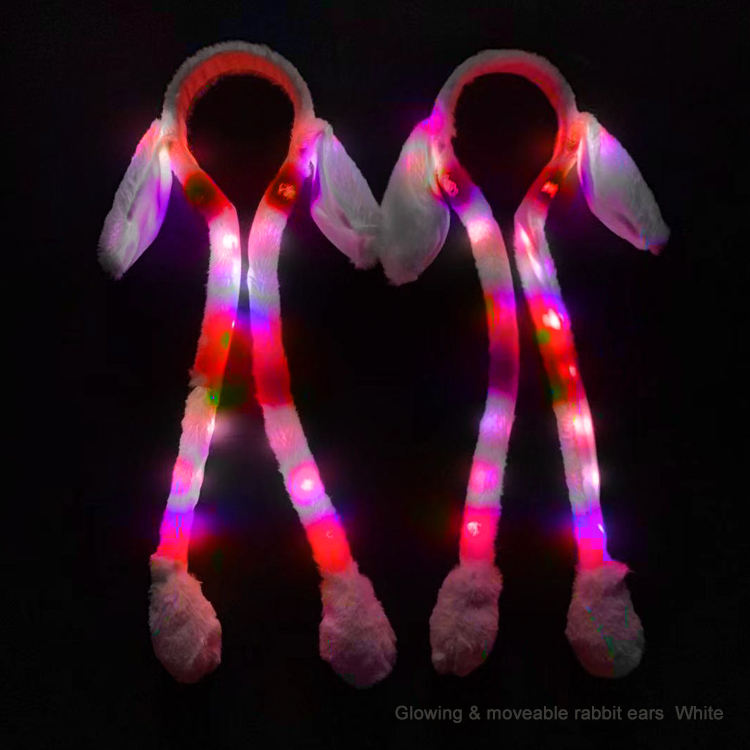 Brillantes y móviles Orejas de conejo Rosa