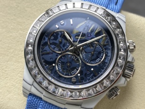 Luxe 40mm Blanc Carbone Squelette Montre Lumineux Diamant Gemme Étanche ETA 4801 Mouvement Haute Qualité Diver Sport - Product Image 3