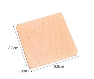 Posavasos Cuadrados de Madera de Nogal de Lujo de Alta Calidad en Oferta, Resistentes al Calor, Ecológicos, con Logotipo Personalizado para Bebidas y Café - Product Image 3