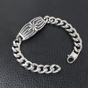 Bracelet en acier inoxydable pour hommes, chaîne géométrique, 22.5Cm, Style Rock Hip Hop, bijoux cadeau - Product Image 2