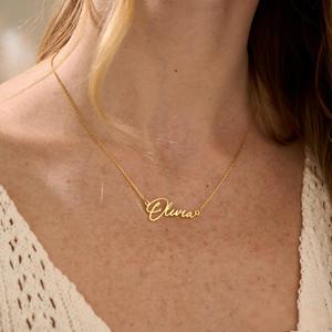 <span class=keywords><strong>Collier</strong></span> avec nom personnalisé, plaqué or 18 carats, cadeau d'anniversaire <span class=keywords><strong>pour</strong></span> elle, cadeau <span class=keywords><strong>pour</strong></span> la fête <span class=keywords><strong>des</strong></span> mères - Product Image 5
