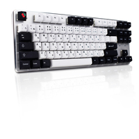 Black and White Keycaps 136 Keys PBT Custom Cherry Profile KeyCaps German Font keycap for Cherry MX Switch Mechanical keyboard