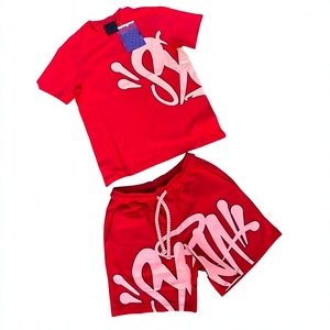 Ensemble T-shirt et Short d'Été Personnalisable en Coton Tricoté 100% Écologique pour Homme, Tissu Maille 300g, Vente en Gros - Product Image 2