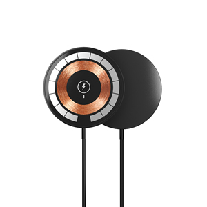 Chargeur sans fil magnétique transparent 2026 en vogue, adaptateur portable circulaire, station de charge de bureau, port Type-C vers <span class=keywords><strong>USB</strong></span>-A - Product Image 4