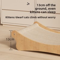 Nouveau Lit de repos pour chat moderne avec griffoir intégré, résistant à l'usure, aux rayures et aux miettes, pour usage intérieur, en carton, Fournitures pour animaux de compagnie