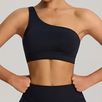 Ensemble de sport 2 pièces pour femme, été, uni, imperméable, taille élastique, avec soutien-gorge de yoga sans couture