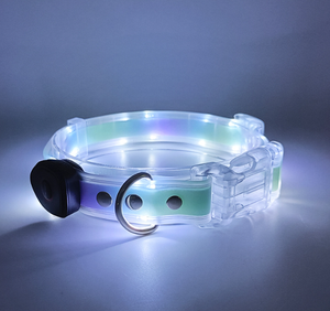 Kerah anjing menyala, isi ulang daya USB, kerah keamanan LED tahan air untuk berjalan malam dapat disesuaikan untuk anjing kecil sedang besar - Product Image 3