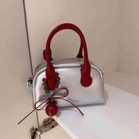 Sac à main pour femme en PU, nouvelle collection Printemps 2025, style sac coussin, porté épaule et bandoulière, taille moyenne, fermeture éclair simple, en polyester, haute qualité