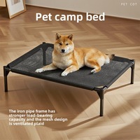 Lit pour chien surélevé rectangulaire classique moderne en vente chaude pour les chiens extra grands, lit pour animaux de compagnie imperméable, capacité durable