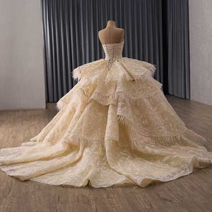 Jancember 251149 Elegante Abito <span class=keywords><strong>da</strong></span> <span class=keywords><strong>Sera</strong></span> Senza Spalline con Motivo in Pizzo e Volant per Ragazze di 15 Anni - Product Image 3