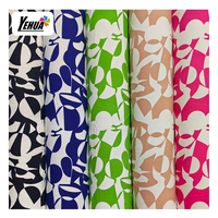 Tissu en stock 75D 100D 120gsm en gros, 96% polyester 4% élasthanne, tissé en mousseline, imprimé floral, super doux pour vêtements