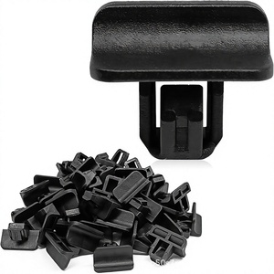 Clips de fixation en plastique noir pour calandre de pare-chocs Chrysler Jeep Wrangler, pour réparation et remplacement, 11547341 68193640AA - Product Image 1