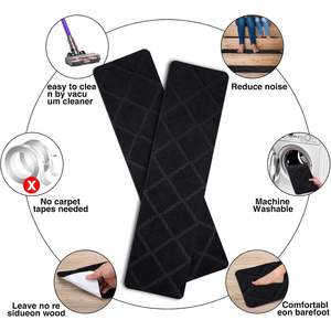 15ชิ้น8x30in ในร่มพรมกันลื่นบันไดขั้นบันไดสำหรับขั้นบันไดบันไดสำหรับเด็กผู้ใหญ่สัตว์เลี้ยงวิ่งเสื่อบันไดสำหรับบันได - Product Image 4