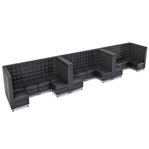 Blanco y negro de cuero sofá de esquina comedor banco de asientos <span class=keywords><strong>restaurante</strong></span> muebles de salón - Product Image 1