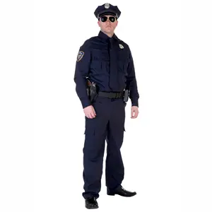 Penjualan laris Set seragam penjaga keamanan kustom kostum Cosplay peran bermain seragam keamanan kantor setelan seragam penjara untuk pria
