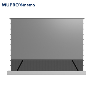 จอฉายภาพแบบม้วนขึ้นจากพื้น Wupro/ODM CBSP ขนาด 92-120 นิ้ว สีขาว/ดำ ควบคุมด้วยเสียงอัจฉริยะ สำหรับโปรเจคเตอร์ระยะฉายสั้น ALR/CLR รุ่น LeApex-CBSP-120" Alr - Product Image 1