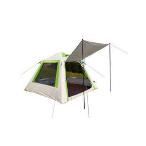 Tente gonflable avec ventilation sur quatre côtés, tissu Oxford beige vert, poteaux en aluminium, 5,65 kg, utilisation printemps été automne - Product Image 1