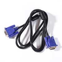 Cable Coaxial VGA de 15 Pines al por Mayor, 3+5, Chapado en Oro, Revestimiento de PVC, Azul, Macho a Macho, para Computadora, Cámara de Coche, Monitor, Proyector, etc.