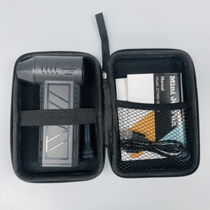 Souffleur d'air électrique portable mini 130000 tr/min, ventilateur de séchage 3 vitesses réglables, dépoussiéreur pour voiture, camping-car et extérieur, support espagnol - Product Image 5