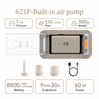 Pompe à air intégrée rechargeable du fabricant, pompe à air automatique intégrée pour lit gonflable, matelas pneumatique