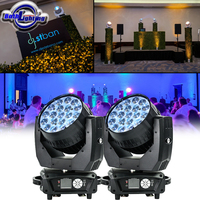 Luces Móviles LED Beam Wash Aura1915 de 19x15W, Mac Aura RGBW con Zoom, para Discotecas, Fiestas, Escenarios, Bodas, DJ