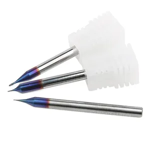 热卖微型球头立铣刀HRC65硬质合金2槽0.1毫米0.3微径球头立铣刀