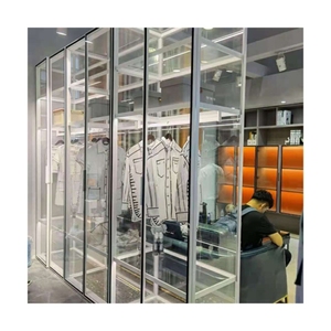 Armarios de plástico de lujo clásicos con puerta contemporánea ensamblada para dormitorio Prima para armarios de sala de estar de centro comercial fácil de montar - Product Image 3